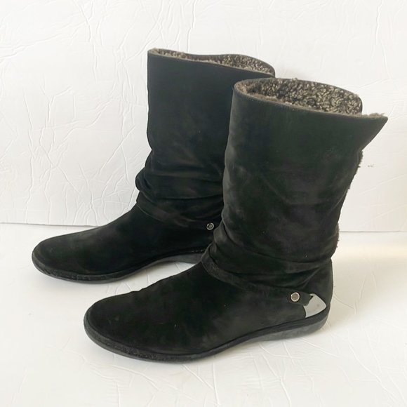 Stuart Weitzman Sherpa Lining Boots Size 9.5 - Picture 2 of 14